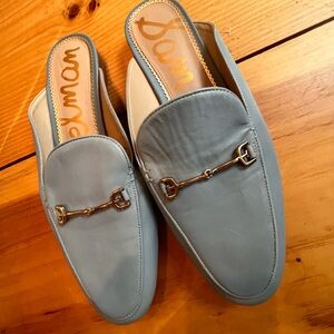 Sam Edelman 9.5 blue loafer slides